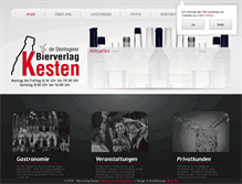 Tablet Screenshot of bierverlag-kesten.de